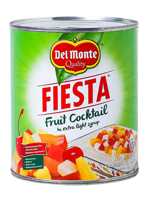 DEL MONTE FIESTA FRUIT COCKTAIL 836G