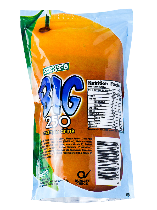 ZEST-O BIG 250 MANGO 250MLX10