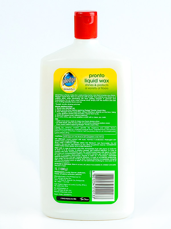 PLEDGE LIQUID WAX NATURAL 1LTR