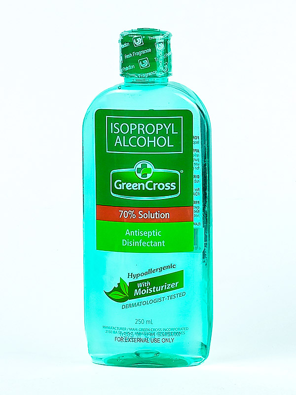 GREEN CROSS ALCOHOL 70% WITH MOISTURIZER 250ML