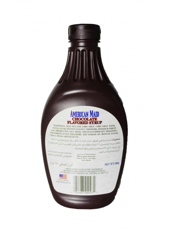 AMERICAN MAID CHOCOLATE FLAVOR SYRUP 680G