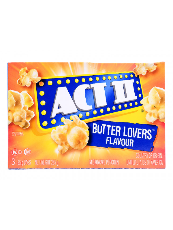 ACTII POPCORN BUTTER LOVER 3COUNT 85G