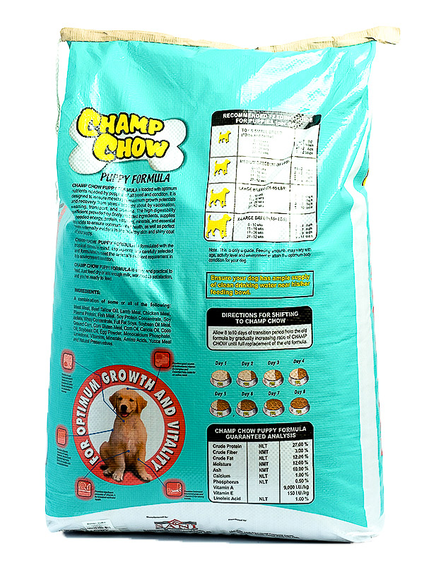 CHAMP DRY DOG FOOD CHOW PUPPY FORMULA 20LBS