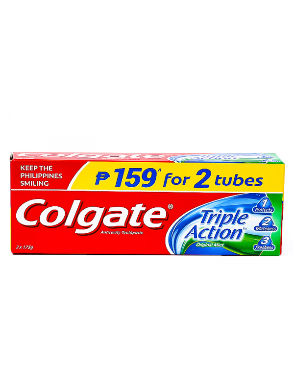 BUY 2 COLGATE TRIPLE ACTION 175G  AT P169