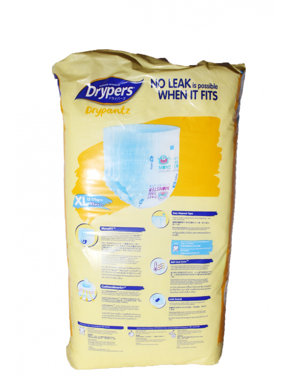 DRYPERS DIAPER DRY PANTS JUMBO XLARGE 32S