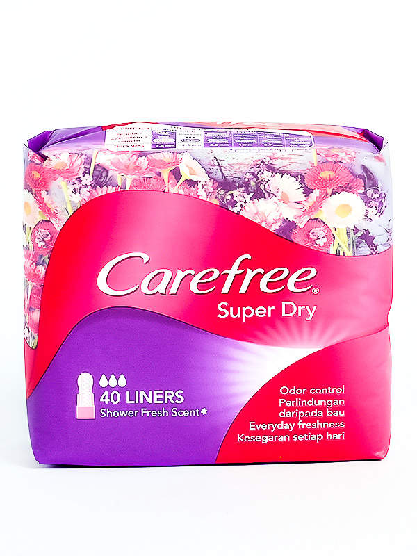 CAREFREE SUPER DRY SCENTED PANTYLINER 40S