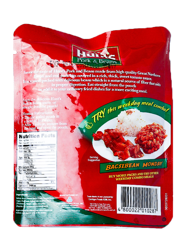 HUNT'S PORK & BEANS DOYPACK 100G