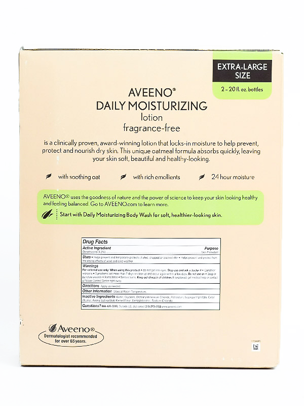 AVEENO DAILY MOISTURIZING LOTION 20OZ 2S