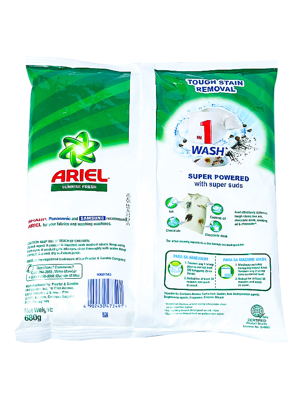 ARIEL LAUNDRY POWDER COMPLETE PLUS 680G