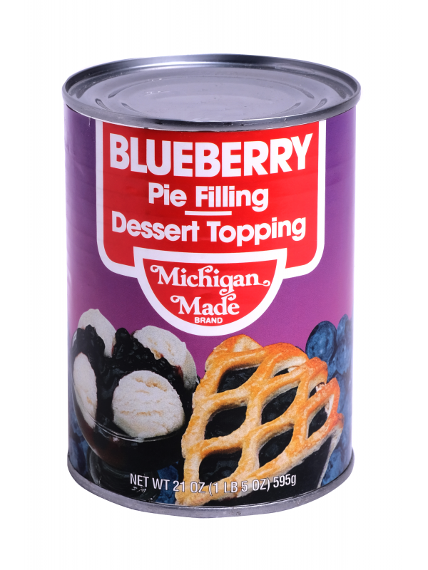 MICHIGAN MADE BLUEBERRY PIE FILLING 21OZ