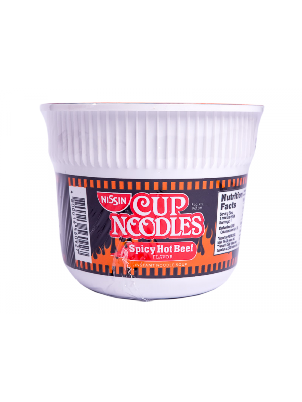 NISSIN CUP NODLES SPICY HOT BEEF 45G