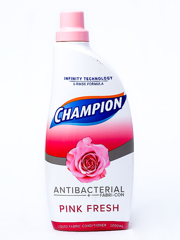 CHAMPION LIQUID SOFTENER PINK BOTTLE 1 LITER