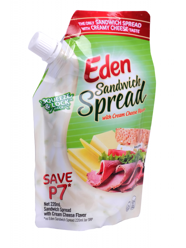 EDEN SANDWICH SPREAD STAND UP POUCH 220ML