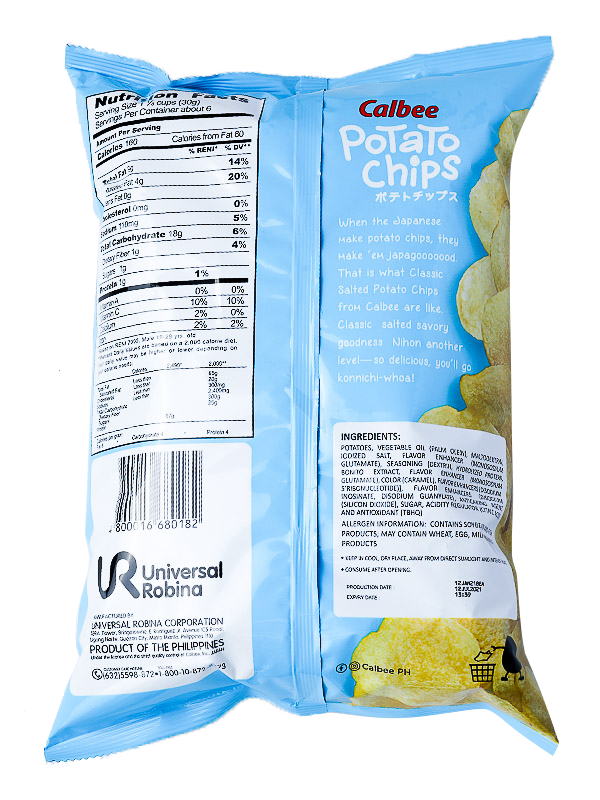 CALBEE POTATO CHIPS CLASSIC SALTED 170G