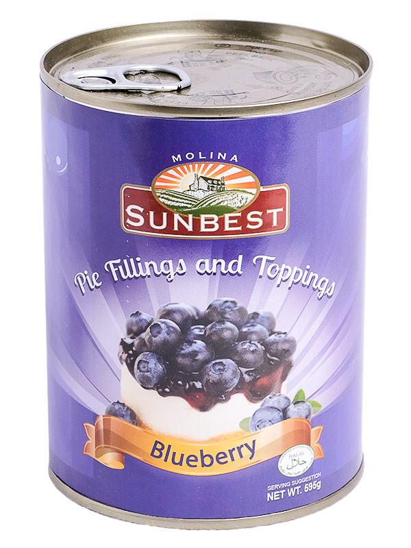 SUNBEST PIE FILL & TOP BLUBERRY 595G