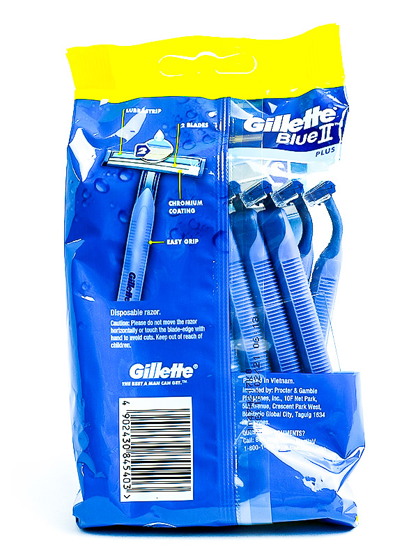 GILLETTE RAZOR BLUE II PLUS 12+4