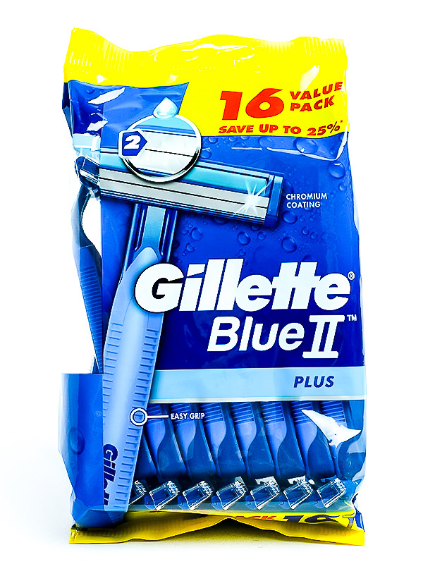 GILLETTE RAZOR BLUE II PLUS 12+4