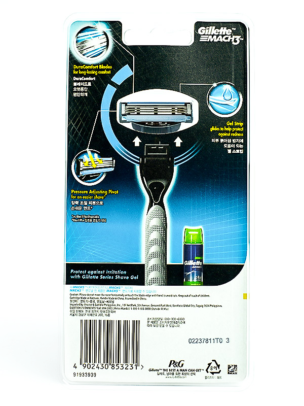 GILLETTE RAZOR MACH 3 CARTIDGES 4+1